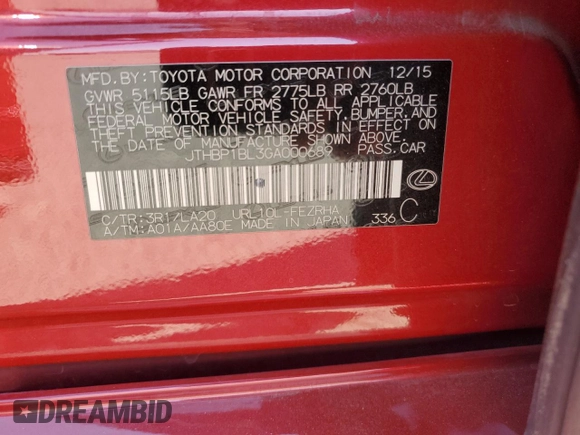 2016 Lexus GS F F z VIN JTHBP1BL3GA000689, wystawiony jako Copart lot #71687354 z przebiegiem 207 022 mil mil oraz Szkoda całkowita • Salvage title. Historia ofert i sprzedaży dostępna na DreamBid. Obrazek 12.
