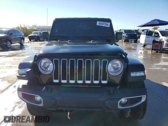 2022 Jeep Wrangler Unlimited Sahara with VIN 1C4HJXEN5NW145438, listed as a Copart auction lot 84207384 with 38,964 mi miles and Non repairable. Bid and sale history available at DreamBid. Image 5.