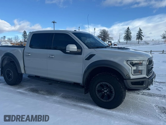 2017 Ford F-150 Raptor with VIN 1FTFW1RG2HFC90216, listed as a Copart auction lot 84215594 with 83,438 mi miles and Clean Title. Bid and sale history available at carsss.com. Image 1.
