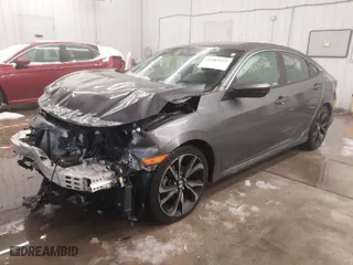 2019 Honda Civic Sedan Sport with VIN 2HGFC2F88KH556681, listed as a IAAI auction lot 41585019 with 92,349 mi miles. Bid and sale history available at carsss.com. Image 2.