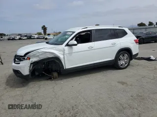 2019 Volkswagen Atlas SE z VIN 1V2WR2CA1KC603605, wystawiony jako Copart lot #54623385 z przebiegiem 72 366 mil mil oraz Szkoda całkowita • Salvage title. Historia ofert i sprzedaży dostępna na DreamBid. Obrazek 1.