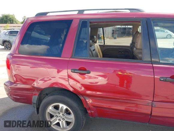 2005 Honda Pilot EX-L with VIN 2HKYF18545H544535, listed as a IAAI auction lot 42250692 with 232,994 mi miles and . Bid and sale history available at DreamBid. Image 18.