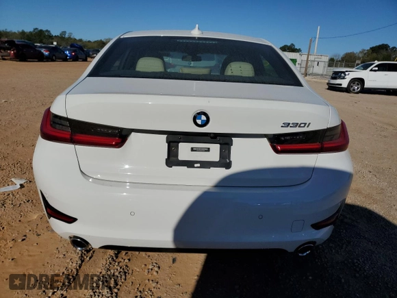 2019 BMW 3 Series 330i with VIN WBA5R1C59KAK09787, listed as a Copart auction lot 49501565 with 22,383 mi miles and Salvage Title. Bid and sale history available at carsss.com. Image 6.