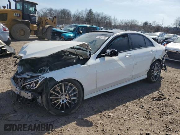 2018 Mercedes-Benz C 43 AMG with VIN 55SWF6EB6JU247434, listed as a Copart auction lot 48540115 with Not Provided miles and Salvage Title. Bid and sale history available at carsss.com. Image 1.