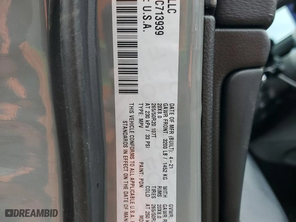 2021 Jeep Grand Cherokee Laredo X with VIN 1C4RJEAG8MC713939, listed as a Copart auction lot 45969305 with 73,231 mi miles and Salvage Title. Bid and sale history available at carsss.com. Image 12.