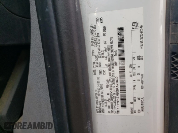 2016 Ford Transit Cargo with VIN 1FTYE1ZM5GKA72830, listed as a Copart auction lot 68813794 with 366,089 mi miles and Clean Title. Bid and sale history available at DreamBid. Image 13.
