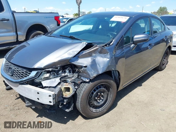 2014 Honda Civic LX with VIN 2HGFB2F56EH557468, listed as a IAAI auction lot 41969178 with 138,791 mi miles and . Bid and sale history available at DreamBid. Image 2.