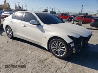 2019 Infiniti Q50 3.0t LUXE with VIN JN1EV7AP2KM518685, listed as a Copart auction lot 43087555 with 38,486 mi miles and Salvage Title. Bid and sale history available at carsss.com. Image 4.