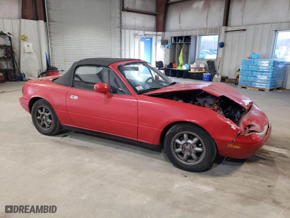 1993 Mazda MX-5 Miata with VIN JM1NA3517P0404252, listed as a Copart auction lot 50776105 with 128,958 mi miles and Clean Title. Bid and sale history available at carsss.com. Image 4.