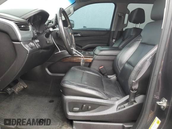 2015 Chevrolet Tahoe LT with VIN 1GNSCBKC9FR118286, listed as a Copart auction lot 56168375 with 144,824 mi miles and Salvage title. Bid and sale history available at DreamBid. Image 7.