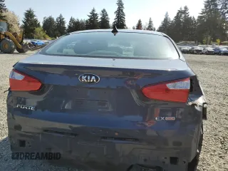 2014 Kia Forte EX with VIN KNAFX4A81E5050091, listed as a Copart auction lot 53796535 with 86,378 mi miles and Salvage Title. Bid and sale history available at carsss.com. Image 6.