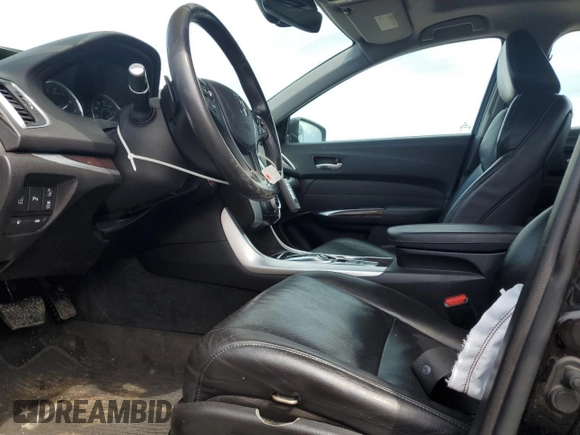 2015 Acura TLX Advance with VIN 19UUB2F70FA013265, listed as a Copart auction lot 54374955 with 162,398 mi miles and Salvage title. Bid and sale history available at DreamBid. Image 7.