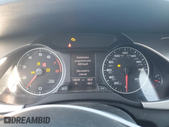 2012 Audi A4 2.0T Premium Plus with VIN WAUEFAFL9CA120399, listed as a Copart auction lot 42383935 with 136,378 mi miles and Salvage Title. Bid and sale history available at carsss.com. Image 9.
