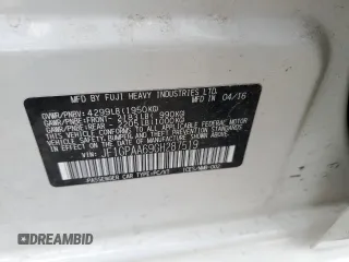 2016 Subaru Impreza 2.0i with VIN JF1GPAA69GH287519, listed as a Copart auction lot 63859185 with 114,762 mi miles and Salvage title. Bid and sale history available at DreamBid. Image 12.