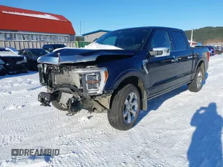 2022 Ford F-150 XL with VIN 1FTFW1E89NFA90976, listed as a IAAI auction lot 41529175 with 10,241 mi miles. Bid and sale history available at carsss.com. Image 2.