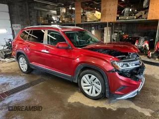 2021 Volkswagen Atlas SEL with VIN 1V2BR2CAXMC563719, listed as a Copart auction lot 54915195 with 102,312 mi miles and Salvage title. Bid and sale history available at DreamBid. Image 1.