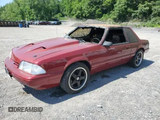 1990 Ford Mustang with VIN 1FACP40E5LF223413, listed as a Copart auction lot 62114315 with Not provided miles and Salvage title. Bid and sale history available at DreamBid. Image 1.