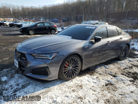 2021 Acura TLX Type S with VIN 19UUB7F04MA001598, listed as a Copart auction lot 41467135 with 54,187 mi miles and Salvage Title. Bid and sale history available at carsss.com. Image 1.