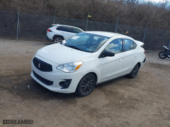 2020 Mitsubishi Mirage G4 SE with VIN ML32F4FJ8LHF04368, listed as a IAAI auction lot 41695505 with 52,431 mi miles. Bid and sale history available at carsss.com. Image 18.