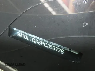 2023 Infiniti QX60 SENSORY with VIN 5N1DL1GS5PC353778, listed as a Copart auction lot 54616945 with 20,386 mi miles and Salvage Title. Bid and sale history available at carsss.com. Image 10.