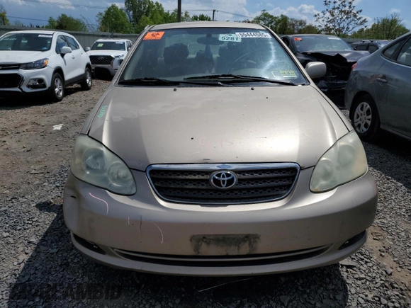 2005 Toyota Corolla CE with VIN 2T1BR30E75C477744, listed as a Copart auction lot 55444585 with Not provided miles and Salvage title. Bid and sale history available at DreamBid. Image 5.