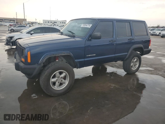 2000 Jeep Cherokee SE with VIN 1J4FT28S8YL197197, listed as a Copart auction lot 79254774 with 161,772 mi miles and Salvage Title. Bid and sale history available at carsss.com. Image 1.