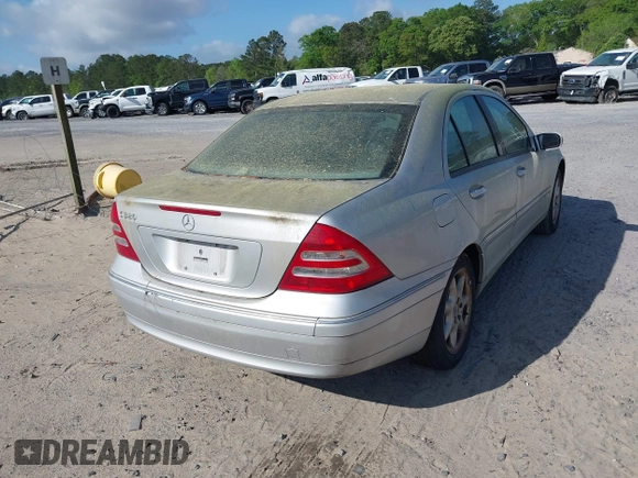 2004 Mercedes-Benz C 320 with VIN WDBRF64J04F551588, listed as a IAAI auction lot 41971774 with 184,594 mi miles and . Bid and sale history available at DreamBid. Image 4.