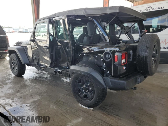 2025 Jeep Wrangler Sport S with VIN 1C4PJXDN3SW520493, listed as a Copart auction lot 55454235 with 6,064 mi miles and Non repairable. Bid and sale history available at DreamBid. Image 2.