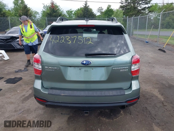 2015 Subaru Forester Touring with VIN JF2SJAWC9FH561581, listed as a IAAI auction lot 42237512 with 109,210 mi miles and . Bid and sale history available at DreamBid. Image 16.