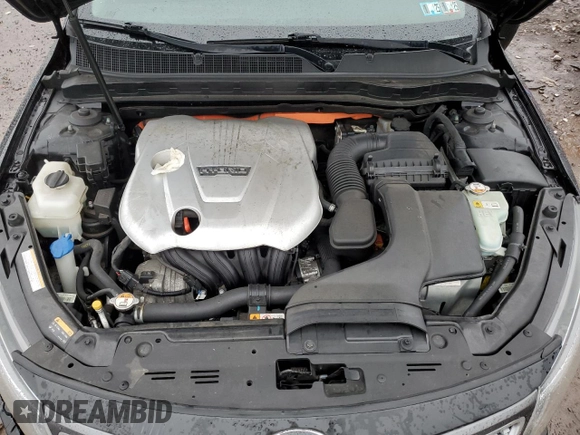 2015 Kia Optima Hybrid with VIN KNAGM4AD0F5082638, listed as a Copart auction lot 72855864 with 0 mi miles and Salvage Title. Bid and sale history available at carsss.com. Image 12.
