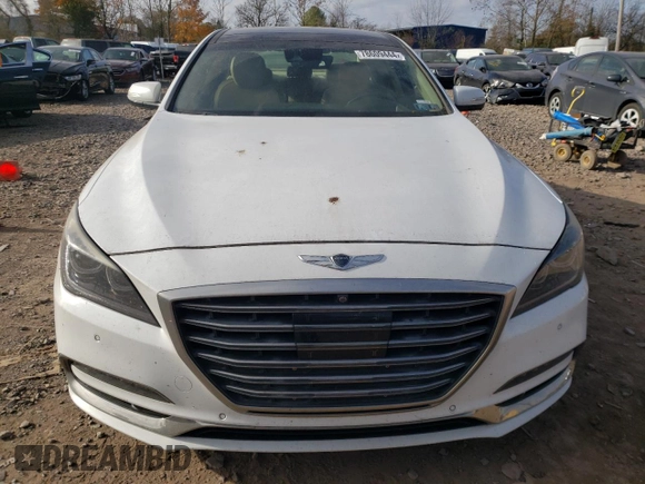 2018 Genesis G80 3.8L with VIN KMHGN4JE0JU250796, listed as a Copart auction lot 78609444 with 121,395 mi miles and Salvage title. Bid and sale history available at DreamBid. Image 5.
