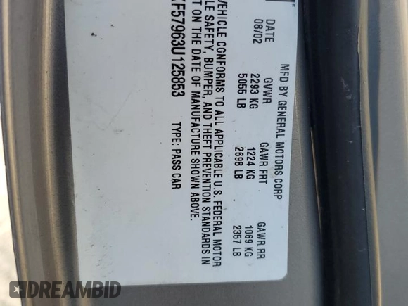2003 Cadillac DeVille DTS z VIN 1G6KF57963U125853, wystawiony jako Copart lot #42559975 z przebiegiem Nie podano mil oraz Szkody całkowita. Historia ofert i sprzedaży dostępna na DreamBid. Obrazek 13.