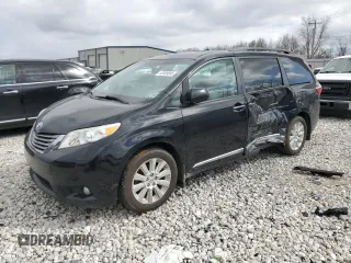 2015 Toyota Sienna Ltd with VIN 5TDDK3DC6FS124667, listed as a Copart auction lot 52009895 with 190,738 mi miles and Clean Title. Bid and sale history available at carsss.com. Image 1.