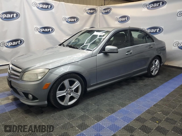 2010 Mercedes-Benz C-Class C 300 Sport with VIN WDDGF5EB3AA392493, listed as a Copart auction lot 47070445 with 197,701 mi miles and Salvage Title. Bid and sale history available at carsss.com. Image 1.
