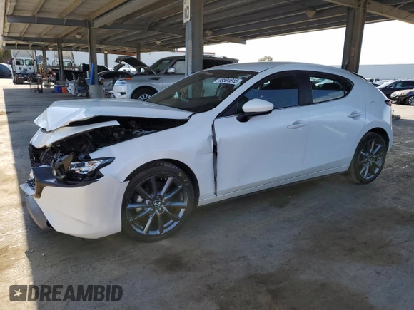 2020 Mazda Mazda3 Hatchback with VIN JM1BPALM8L1161025, listed as a Copart auction lot 48594815 with 43,326 mi miles and Salvage Title. Bid and sale history available at carsss.com. Image 1.