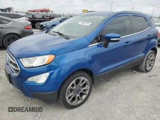 2018 Ford EcoSport Titanium z VIN MAJ3P1VE4JC241374, wystawiony jako Copart lot #50690795 z przebiegiem 103 369 mil mil oraz Szkoda całkowita • Salvage title. Historia ofert i sprzedaży dostępna na DreamBid. Obrazek 1.