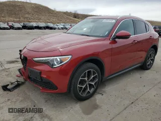 2019 Alfa Romeo Stelvio Ti Sport z VIN ZASPAKBN4K7C54604, wystawiony jako Copart lot #49912975 z przebiegiem 40 301 mil mil oraz Szkoda całkowita • Salvage title. Historia ofert i sprzedaży dostępna na DreamBid. Obrazek 1.