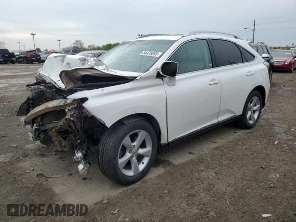 2012 Lexus RX 350 with VIN 2T2BK1BA8CC141614, listed as a Copart auction lot 54475895 with Not provided miles and Clean title. Bid and sale history available at DreamBid. Image 1.