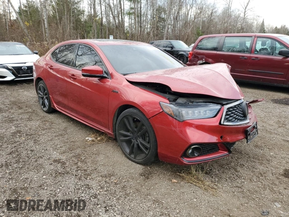 2020 Acura TLX w/A-Spec Pkg with VIN 19UUB3F62LA801635, listed as a Copart auction lot 79255494 with 64,464 mi miles and Salvage Title. Bid and sale history available at carsss.com. Image 4.