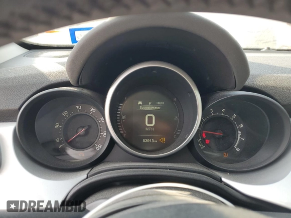 2017 FIAT 500X Lounge with VIN ZFBCFXDB0HP543841, listed as a Copart auction lot 75700444 with 53,913 mi miles and Salvage title. Bid and sale history available at DreamBid. Image 9.