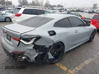 2023 BMW 4 Series 430i with VIN WBA53AP09PCM33735, listed as a IAAI auction lot 41547279 with 28,822 mi miles and . Bid and sale history available at DreamBid. Image 4.