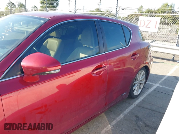 2011 Lexus CT 200h with VIN JTHKD5BH1B2032281, listed as a IAAI auction lot 42631957 with 180,551 mi miles and . Bid and sale history available at DreamBid. Image 14.