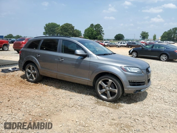 2015 Audi Q7 Premium Plus with VIN WA1LGAFE8FD006318, listed as a Copart auction lot 59210825 with 91,891 mi miles and Salvage title. Bid and sale history available at DreamBid. Image 4.