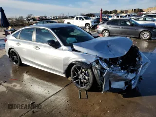 2025 Honda Civic Sedan Sport with VIN 2HGFE2F50SH554911, listed as a Copart auction lot 88038905 with 0 mi miles and Salvage Title. Bid and sale history available at carsss.com. Image 4.