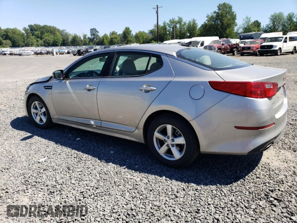 2015 Kia Optima LX with VIN KNAGM4A75F5537767, listed as a Copart auction lot 61660814 with Not Provided miles and Salvage Title. Bid and sale history available at DreamBid. Image 2.