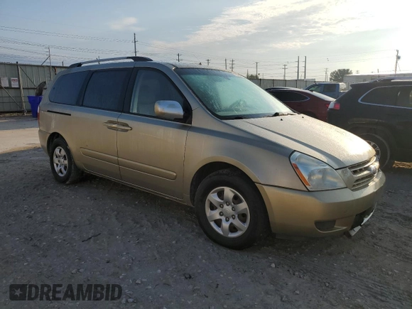 2009 Kia Sedona LX with VIN KNDMB233696294267, listed as a Copart auction lot 70320384 with 276,205 mi miles and Clean Title. Bid and sale history available at carsss.com. Image 4.