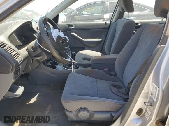 2003 Honda Civic EX with VIN 2HGES25753H528085, listed as a Copart auction lot 60356514 with Not Provided miles and Salvage Title. Bid and sale history available at DreamBid. Image 7.