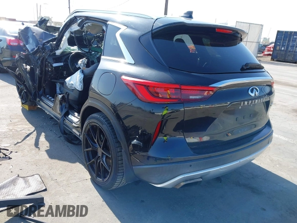 2019 Infiniti QX50 Essential with VIN 3PCAJ5M16KF116275, listed as a IAAI auction lot 42421203 with 109,260 mi miles and . Bid and sale history available at DreamBid. Image 3.