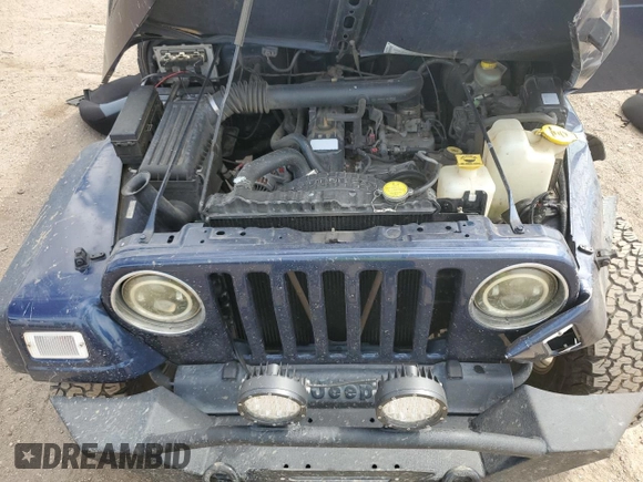 2002 Jeep Wrangler Sport z VIN 1J4FA49SX2P772609, wystawiony jako Copart lot #55893425 z przebiegiem 157 653 mil mil oraz Szkoda całkowita • Salvage title. Historia ofert i sprzedaży dostępna na DreamBid. Obrazek 12.
