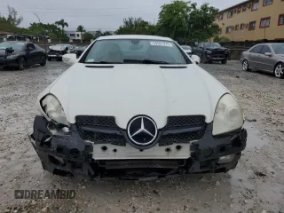 2009 Mercedes-Benz SLK 280 with VIN WDBWK54F99F192642, listed as a Copart auction lot 59581975 with 130,218 mi miles and Salvage title. Bid and sale history available at DreamBid. Image 5.